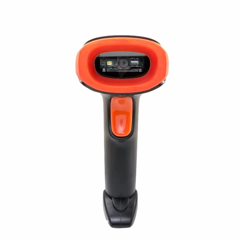 Yanzeo Scanner di codici a barre portatile USB wireless 2.4G Scanner di codici a barre 1D 2D QR Code Pos Laser Lettore di codici a barre