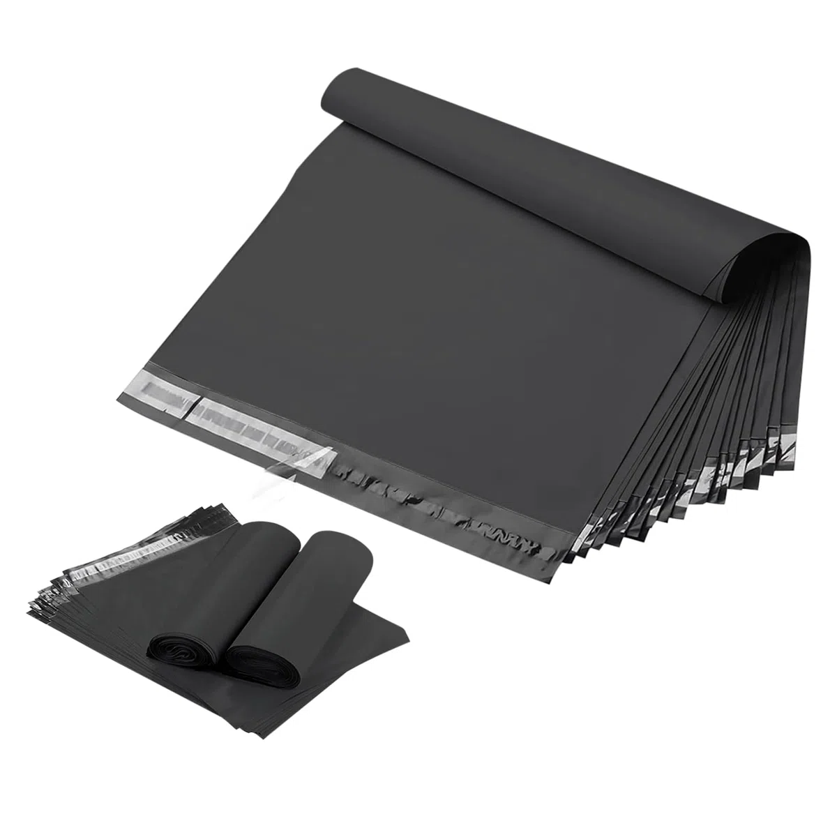 100 sacchetti per spedizioni in plastica, 305 x 380 mm, 12" x 15,5", colore nero
