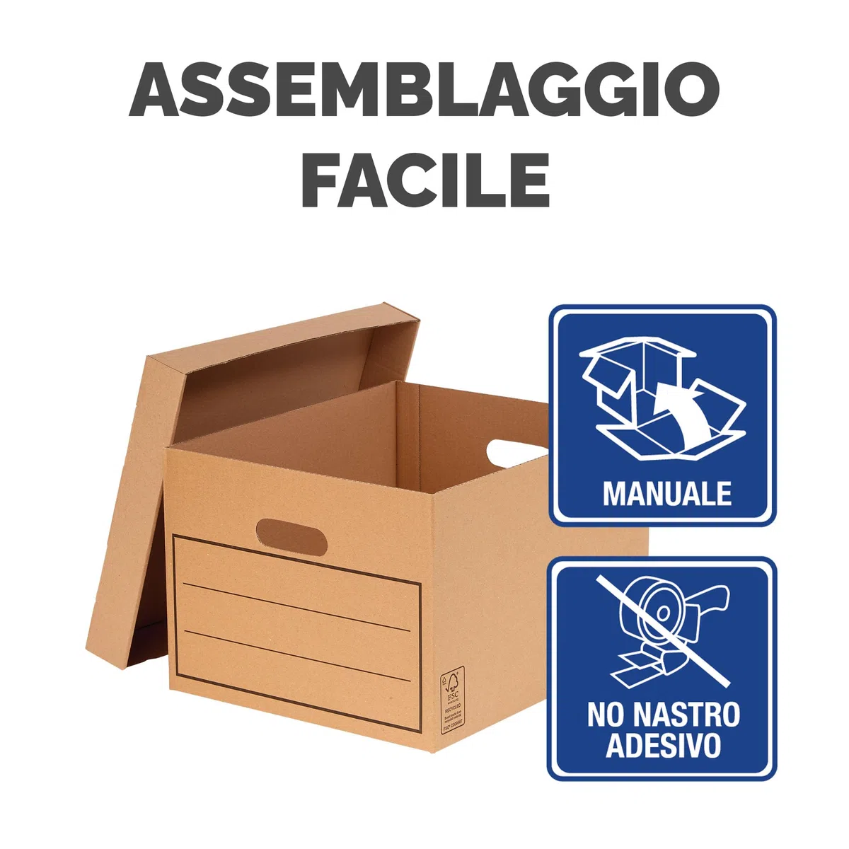 Bankers Box Scatole cartone per archivio, scatola per tutti gli usi, dimensioni 32 x 25 x 39 cm, confezione da 10, colore marrone