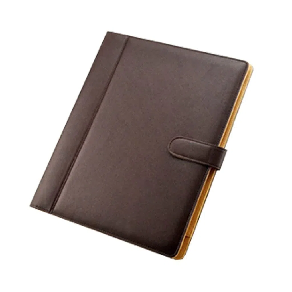 Cartella portadocumenti formato A4 Portadocumenti multiuso in pelle PU con 4 anelli, portadocumenti, con raccoglitore rimovibile, per organizer, ufficio, scuola di viaggio