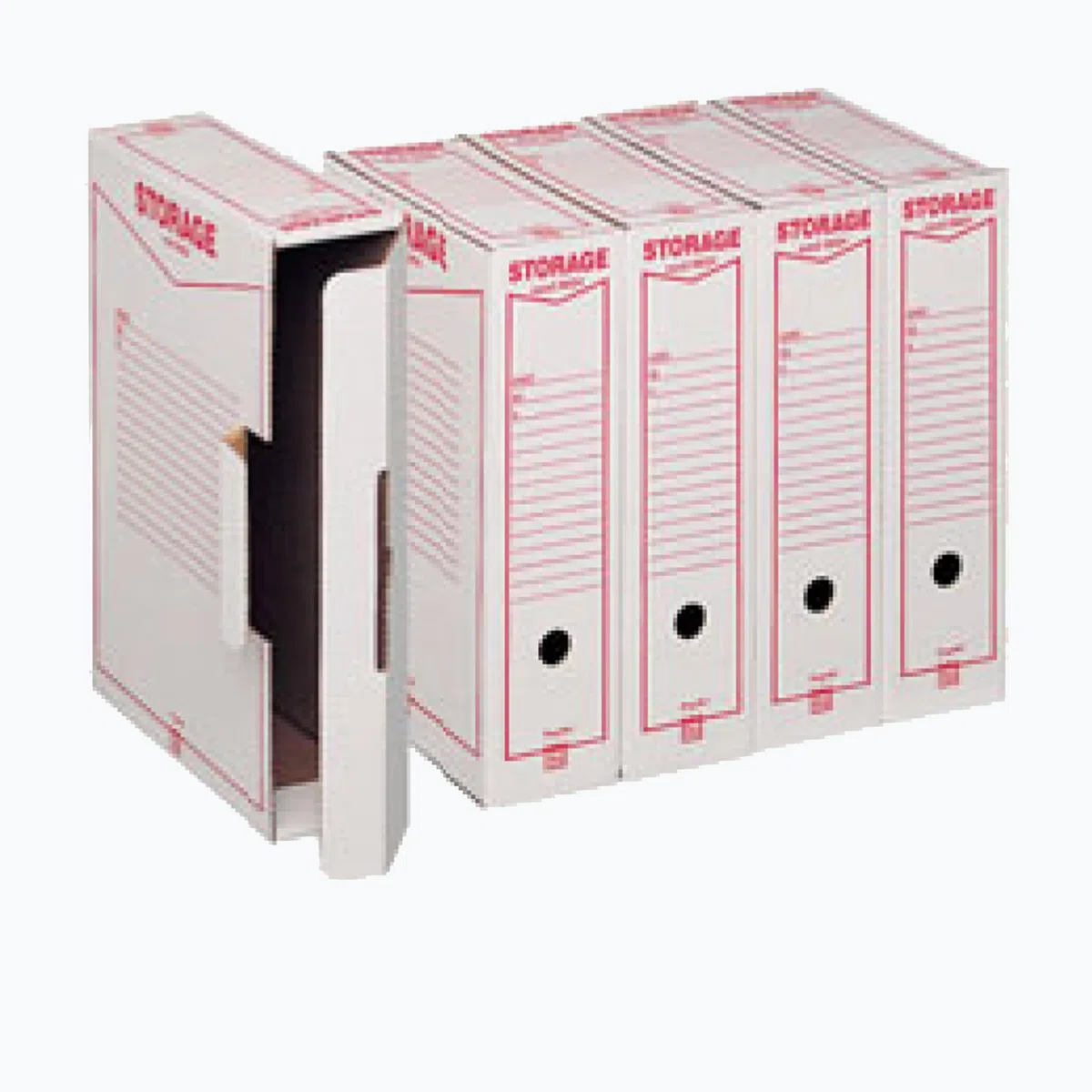 32 scatole archivio cartone stampato KING MEC 31809 SCATOLA ARCHIVIO STORAGE (1602) LEGALE 9X37X26CM fori di presa da inserire nelle scatole storage archiviazione ufficio documentazione