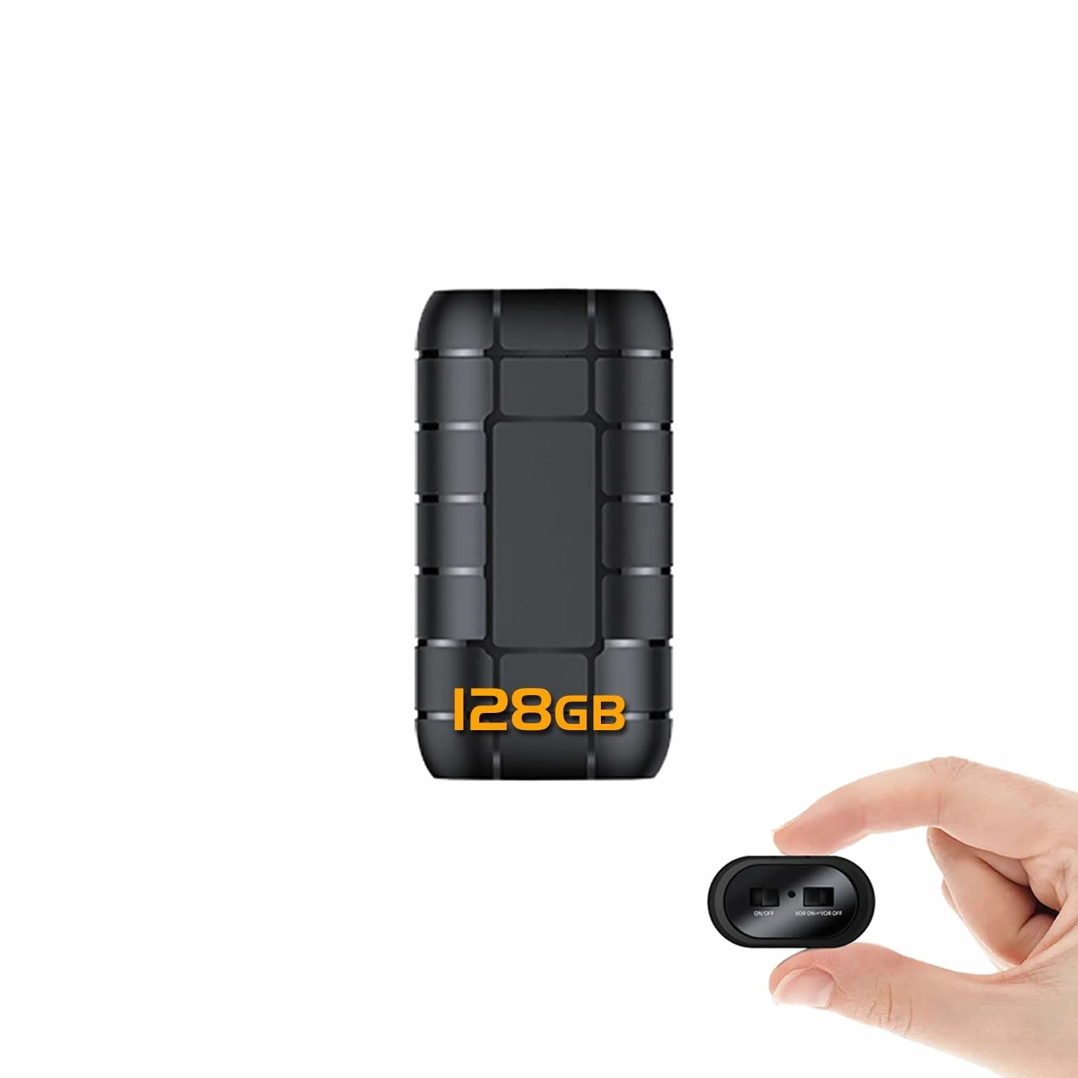 128G registratore magnetico ad attivazione vocale,Durata della batteria di 12 giorni, capacità di registrazione di 2000 ore, registratore audio digitale, piccoli dispositivi di registrazione