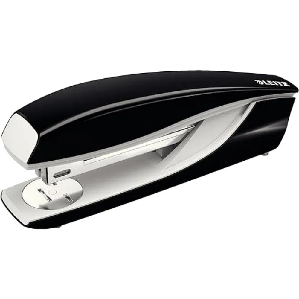 Leitz Cucitrice da Ufficio, Capacità fino a 40 Fogli, Design Ergonomico in Metallo, Include Punti, Gamma NeXXt, Nero