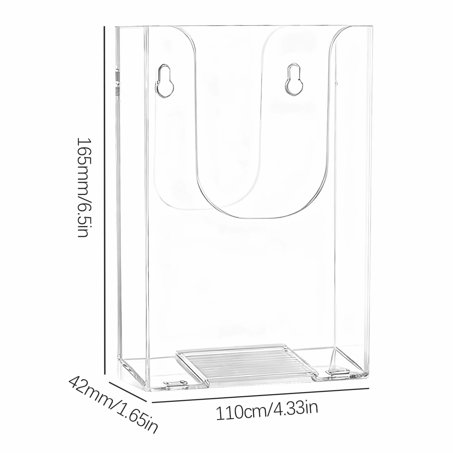 GAESHOW 5PZ Porta Volantini da Parete Formato A6, Portadocumenti a Parete, Porta Opuscoli in Acrilico, Espositore Porta Depliant da Tavolo Trasparente, per Volantini, Menu e Opuscoli