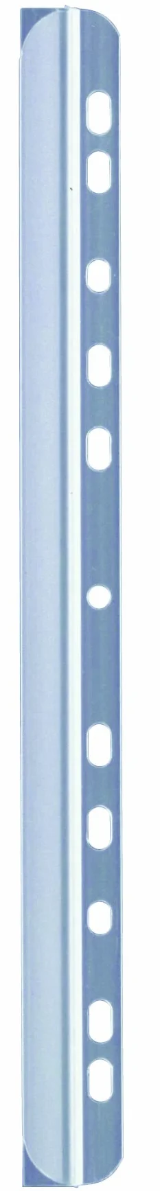 Durable 290219 - Dorsino rilegafogli, lunghezza 297 mm, capacità 30 fogli, dorso 3 mm, larghezza 14,5 mm, trasparente, confezione da 50 pezzi