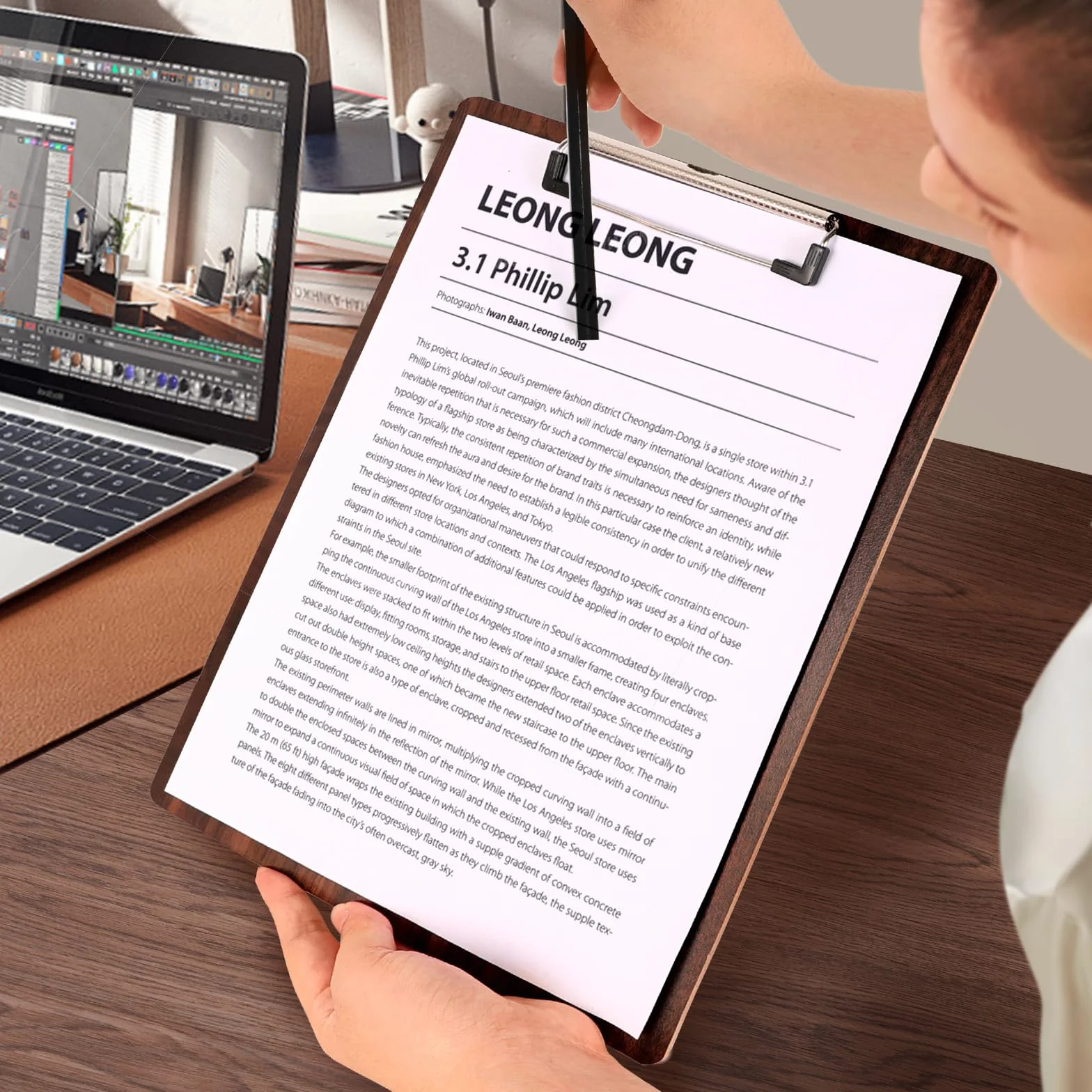 [10 Pezzi]A5 Portablocco di Legno,Portablocchi con Clip in Metallo,Clipboard Appunti Porta-pad Lavagna da Scrittura