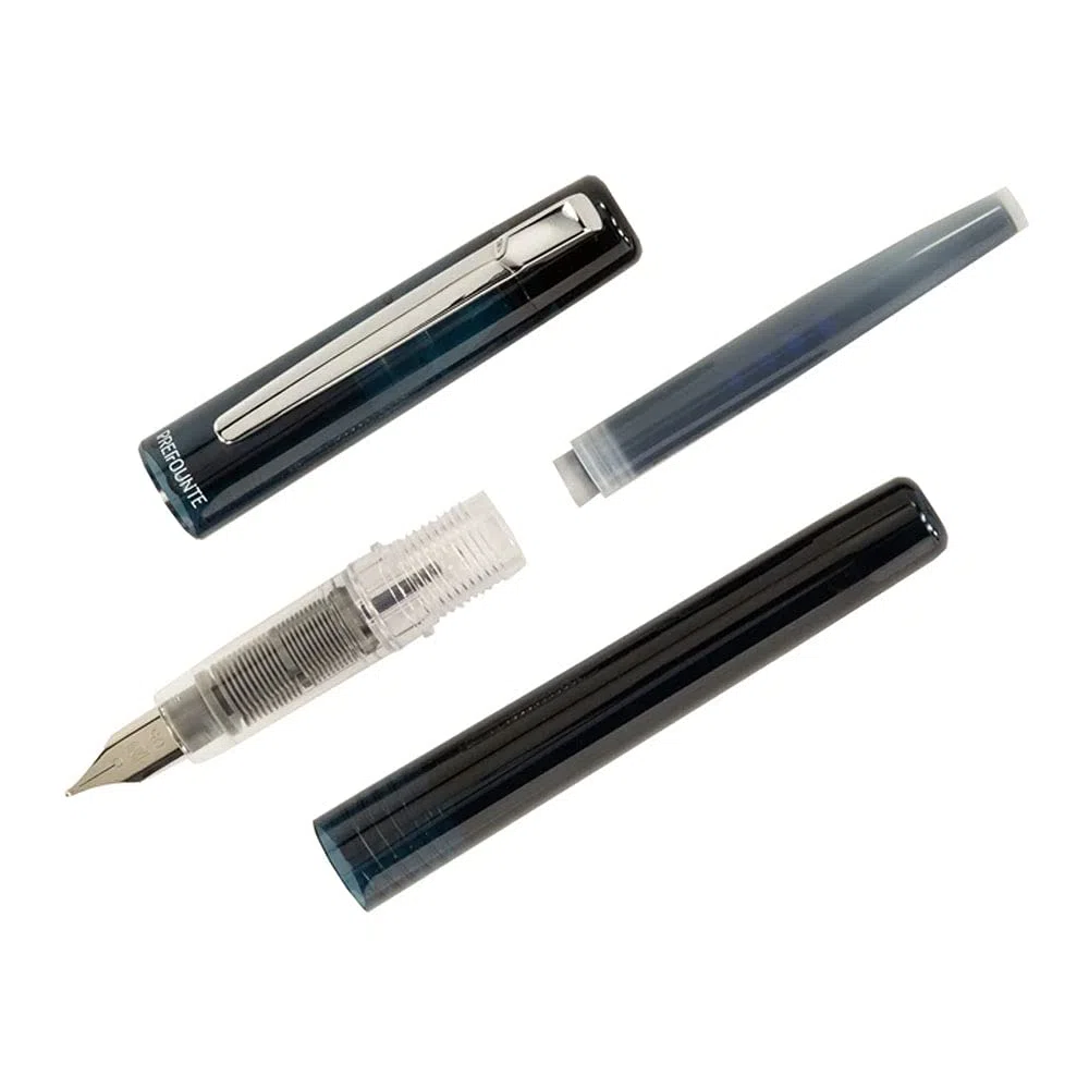 PLATINUM Prefounte Graphite Blue Penna stilografica