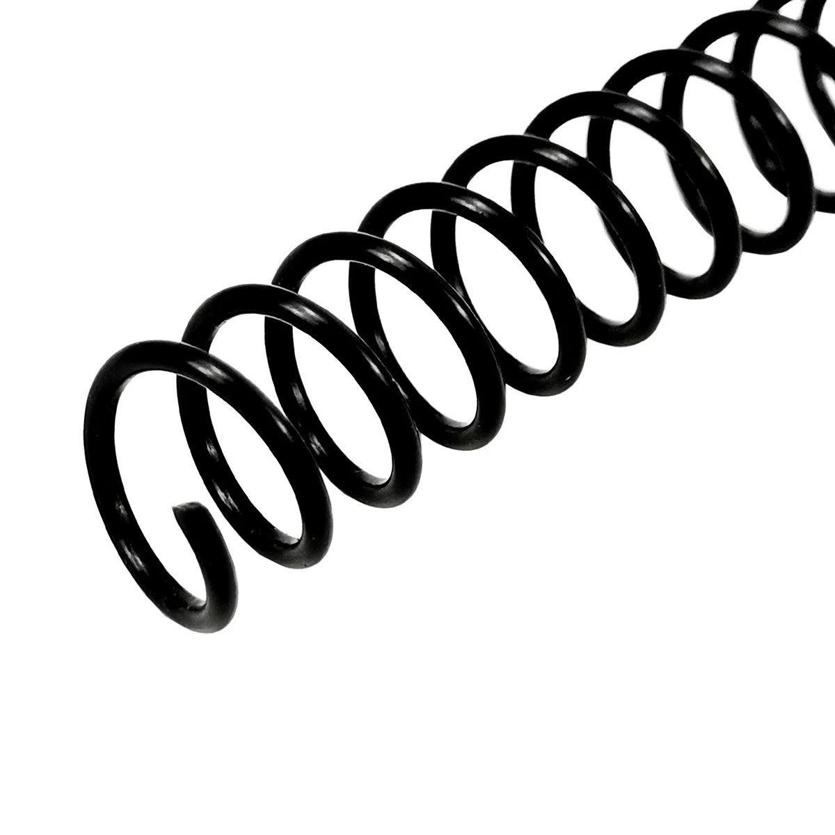Rayson Bobina di rilegatura a spirale in plastica da 3/8", capacità 60 fogli, passo 4:1 9,5 mm, dorsi per rilegatura a spirale nera per scopi aziendali ed educativi, confezione da 100