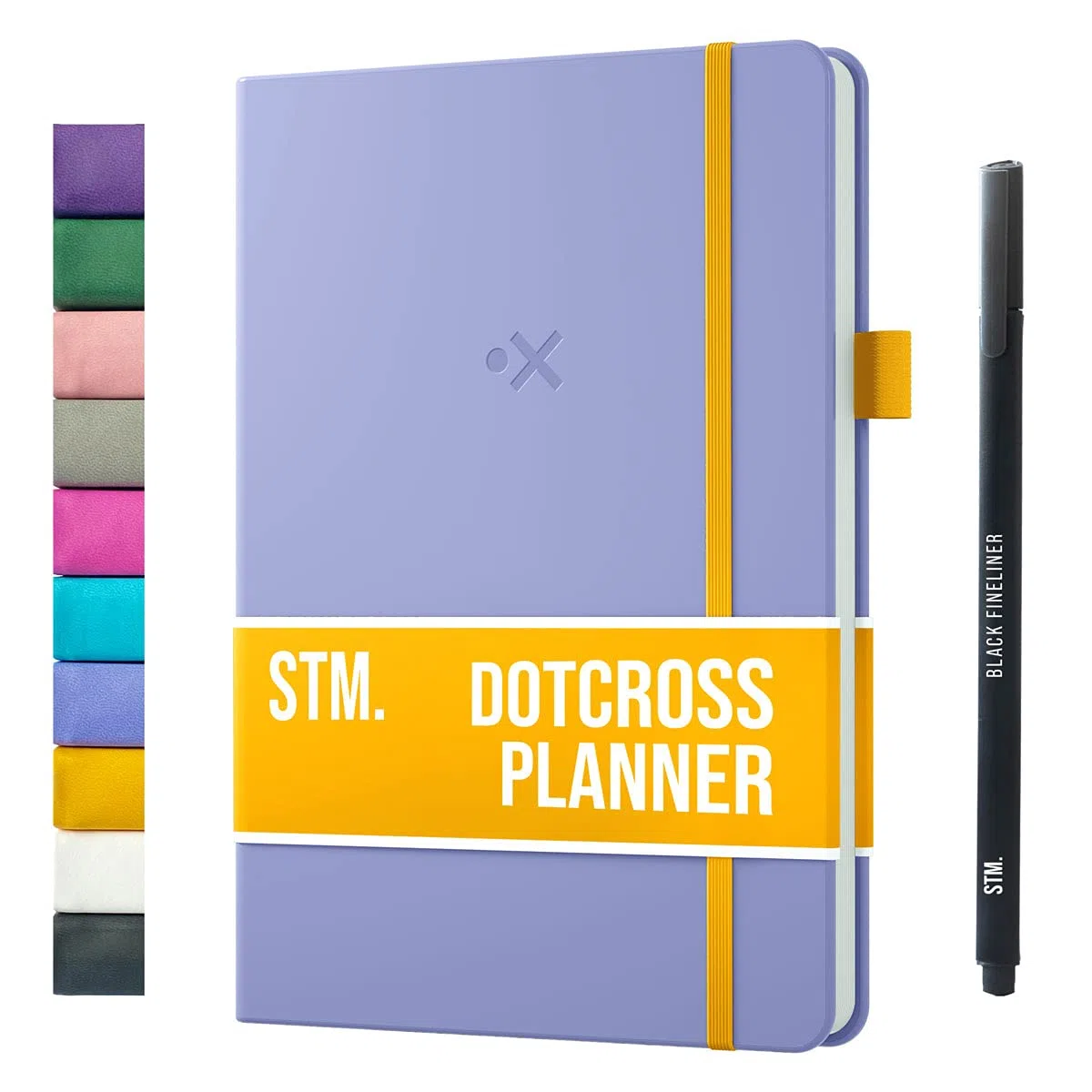 AGENDA A5 DOTCROSS (Pianificatore proiettile) di Scribbles That Matter - Half Bujo Half Planner - Aggiungi in modo creativo concentrazione, produttività e salute mentale nella tua vita - Lavanda