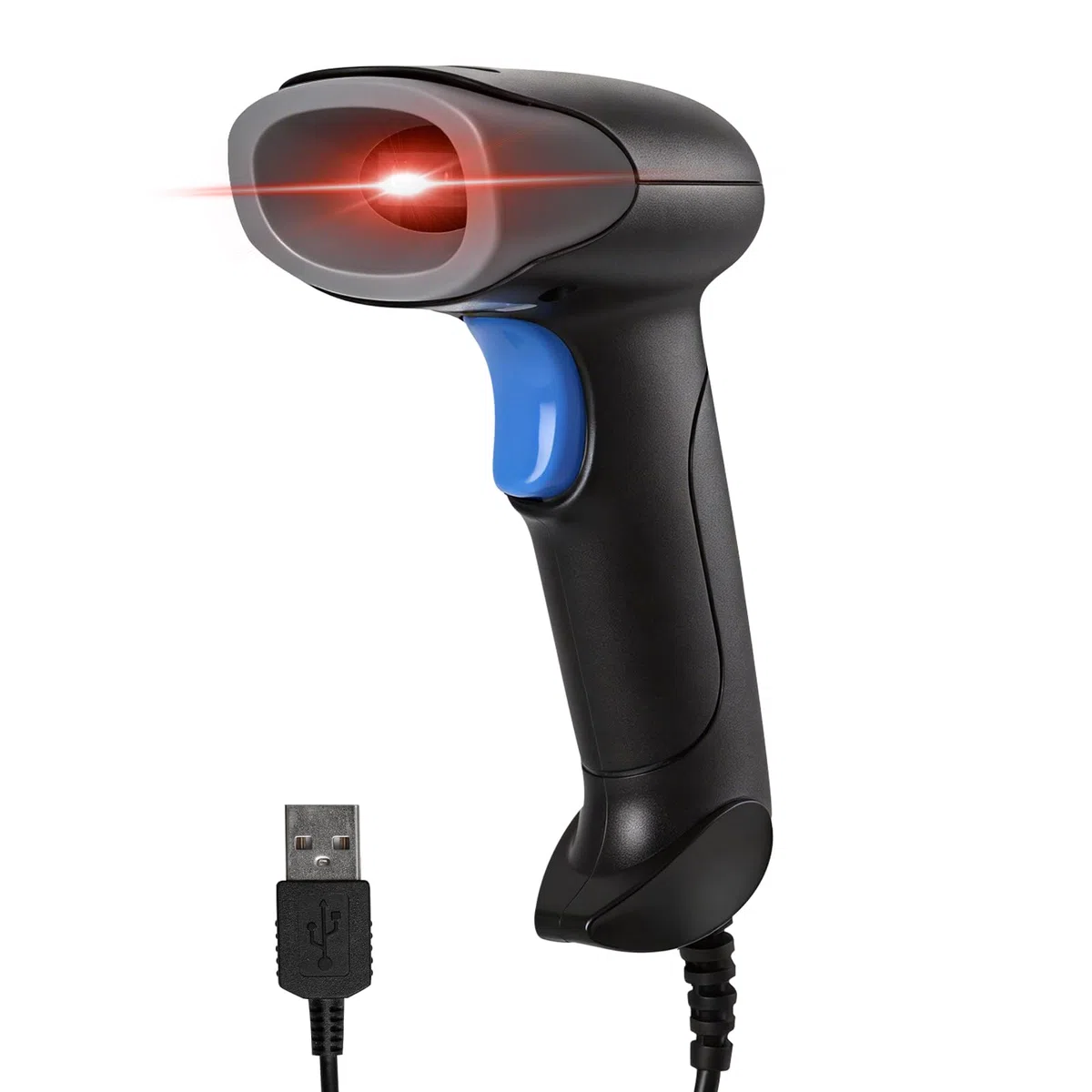 YANZEO S100 Wired - Lettore di codici a barre 2D, lettore di codici a barre USB, lettore di codici a barre QR, lettore automatico UPC PDF417 Data Matrix per negozio, magazzino, supermercato