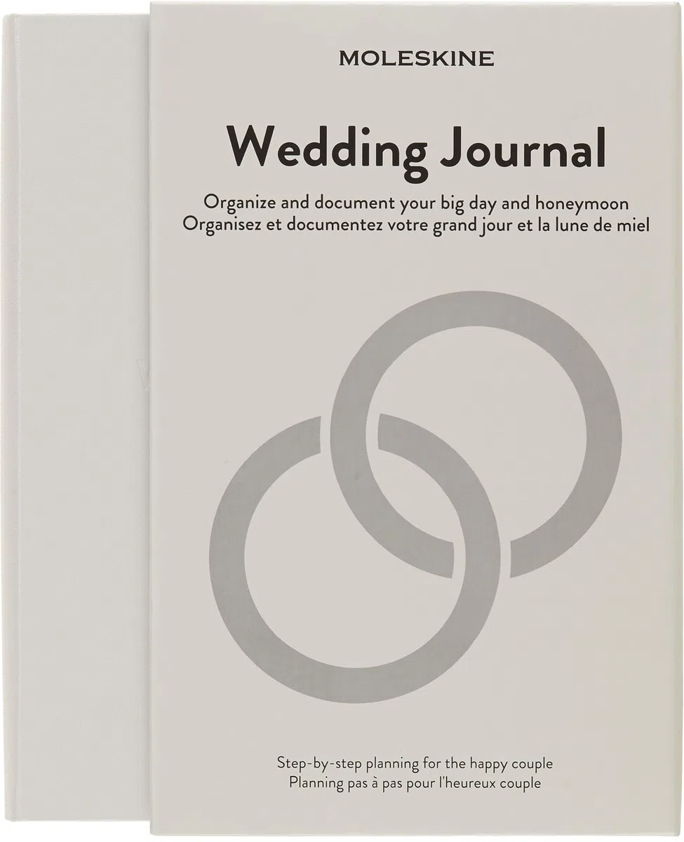 Moleskine Wedding Journal, Taccuino a Tema per Pianificare e Organizzare il Tuo Calendario di Nozze, Copertina Rigida, Formato Grande 13 x 21 cm, 400 Pagine