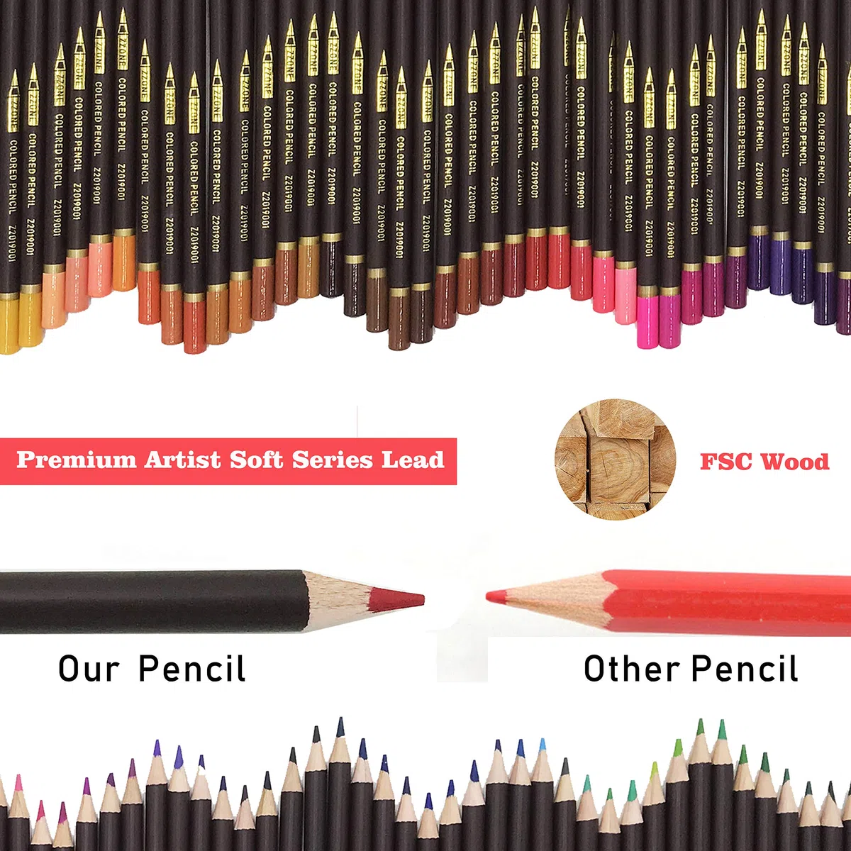 migliori kit da disegno,72 matite Colorate in astuccio portapenne grande capacità- Pastelli Professionali Adulti e Bambini