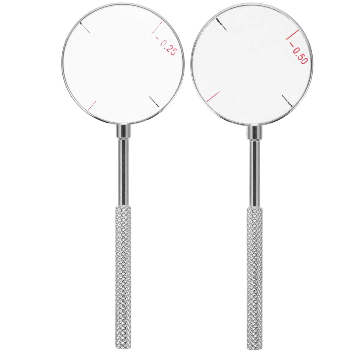 CLISPEED Set di strumenti per lenti cilindriche a croce, 2 pezzi, diottrie ottiche rotonde per test di visione, strumenti ottici essenziali per un esame oculare accurato