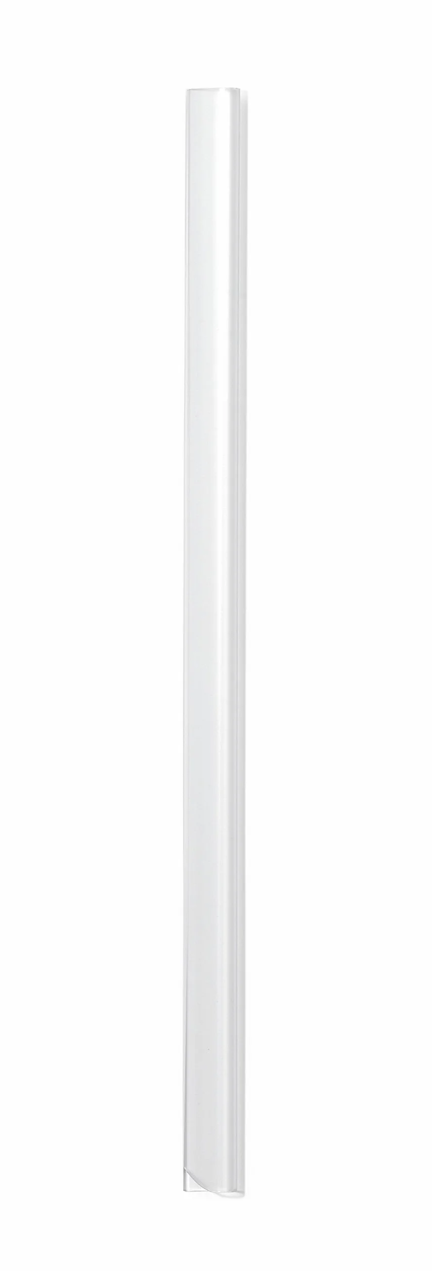 Durable 291019 - Dorsino rilegafogli, lunghezza 210 mm, capacità 30 fogli, dorso 3 mm, larghezza 13 mm, trasparente, confezione da 100 pezzi