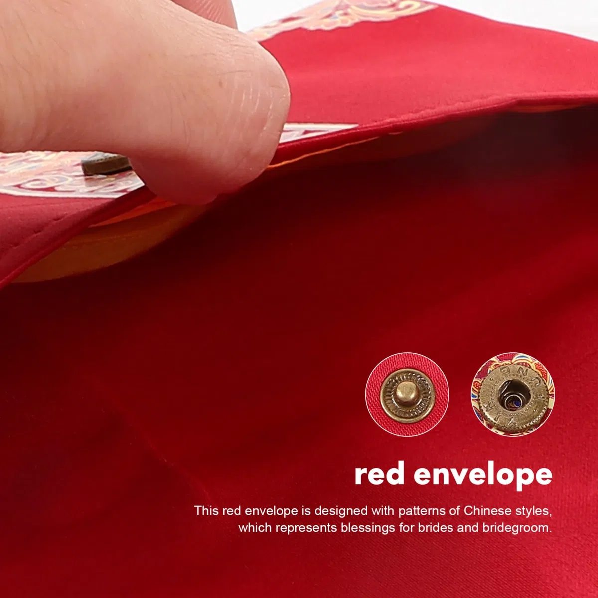 Lurrose Busta Rossa Tradizionale Per Matrimonio Broccato Busta Per Soldi Di Fidanzamento Elegante Per Cerimonie Nuziali Portafortuna e Regali Design Resistente e Stabile Confezione