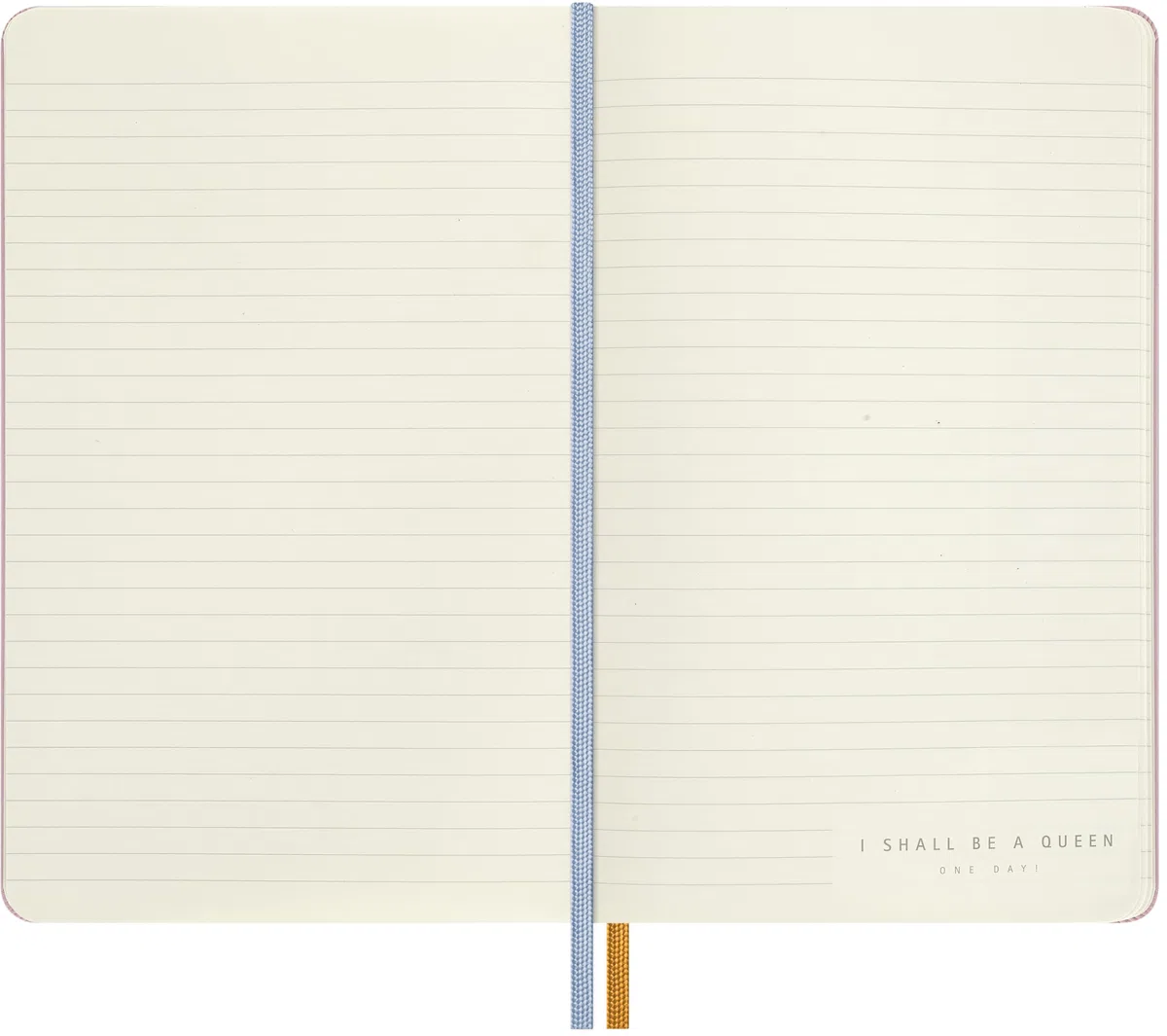 Moleskine Taccuino a Righe Le Avventure di Alice nel Paese delle Meraviglie, Copertina Rigida in Tela e Chiusura Elastica, con due Segnalibri e Adesivi a Tema, Alice, Formato Large 13 x 21 cm