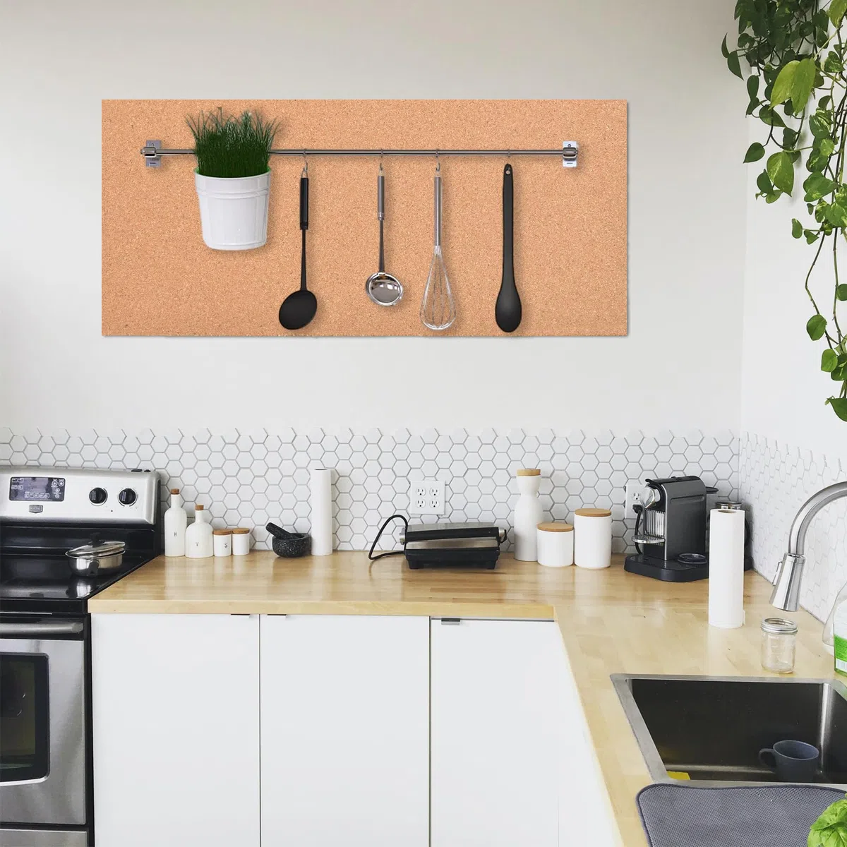 Rotolo di bacheca in sughero autoadesiva, 130 x 40 cm, spessore 3 mm, grandi rotoli di foglio di sughero decorativo per pareti, ufficio, cucina, poster, bacheca per visione, ideale per decorazioni fai