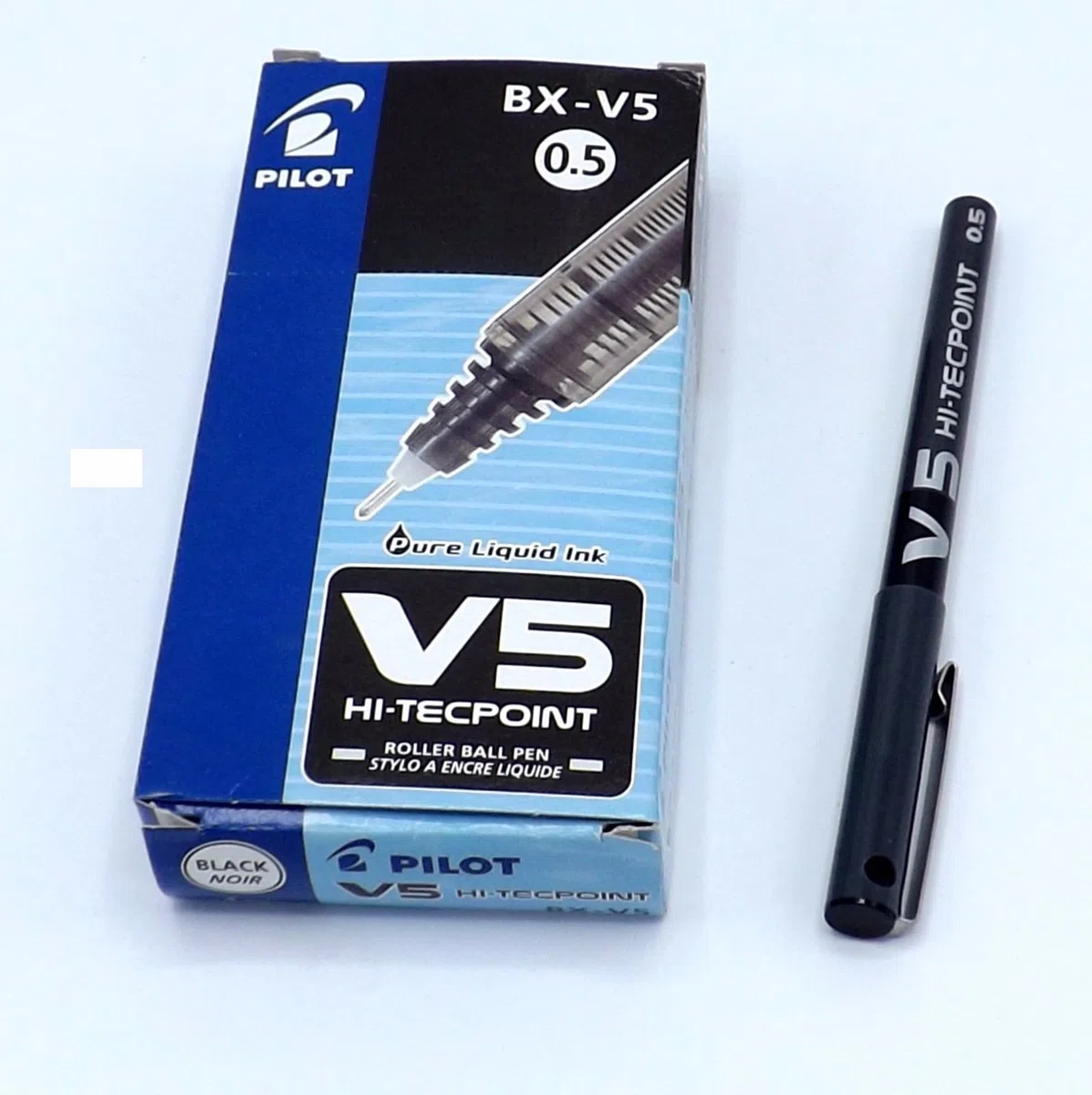 Penne Pilot Hi-Tecpoint V5 tratto extra fine nero 12 pezzi