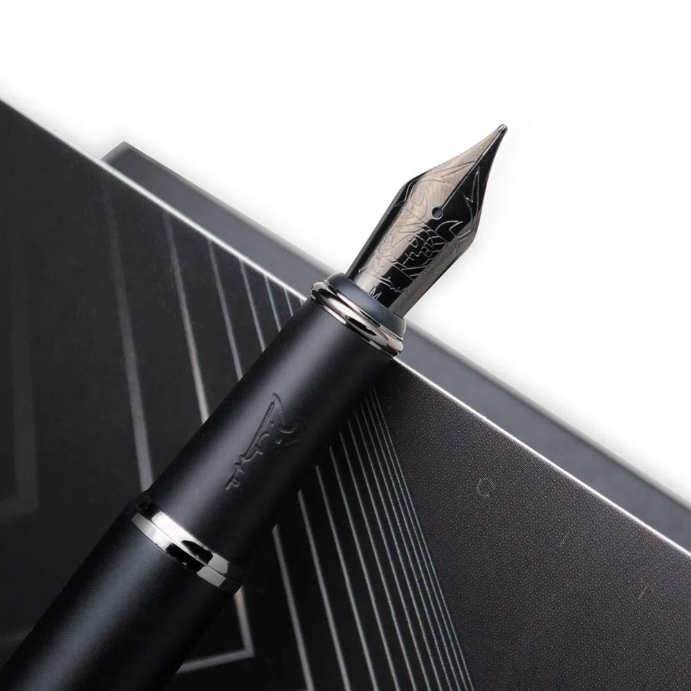 Picasso 916 “Malage” - Penna stilografica in confezione originale (grigio tramonto, pennino medio da 0,7 mm)