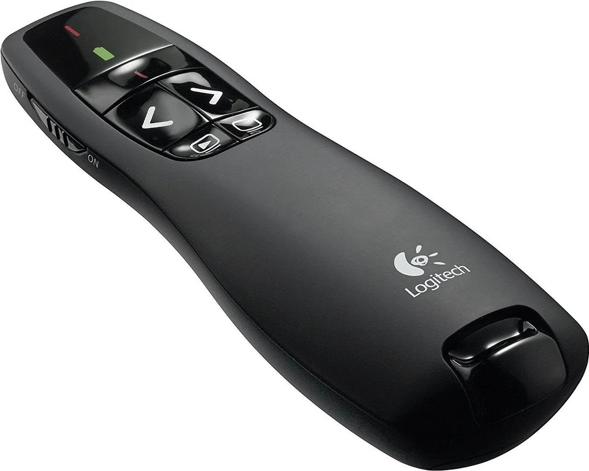 Logitech R400 Wireless Presenter RF Black, W128212111 (Black)