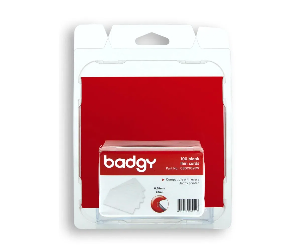 Badgy - 100 carte sottili in PVC - Badgy100 e Badgy200 compatibili