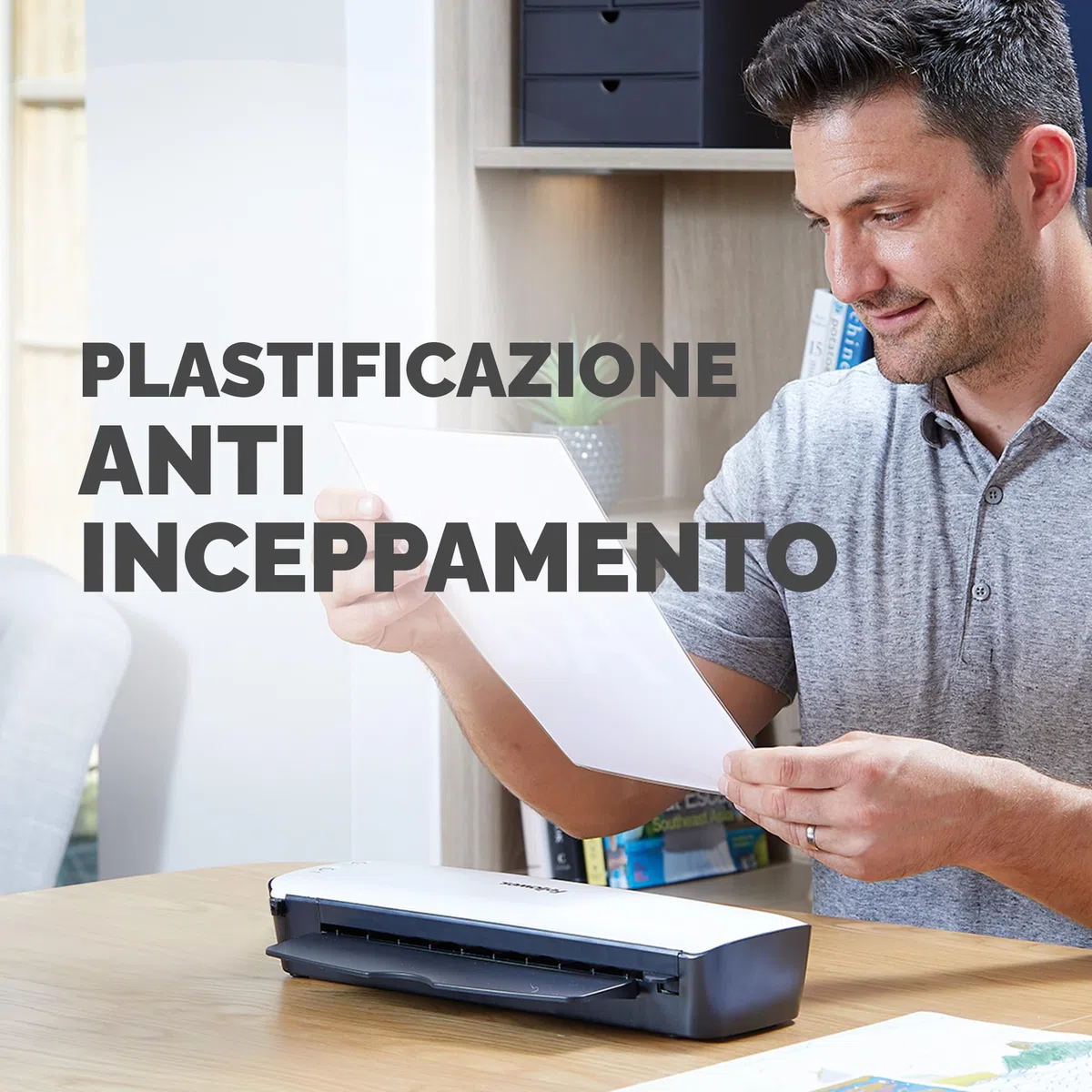 Fellowes plastificatrice Sola, formato A4, fino a 125 micron, uso domestico, plastificatrice con leva di sblocco e modalità riposo, riscaldamento in 4 minuti [ESCLUSIVA AMAZON]