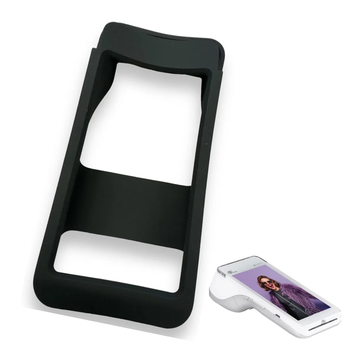 Custodia protettiva in silicone anti-caduta per terminale di pagamento TPE PAX A920 PRO - Non adatto per PAX A920 (Standard)