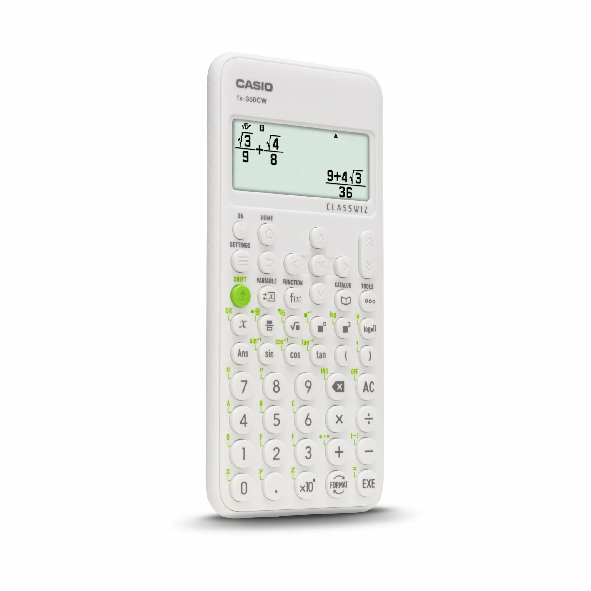 Casio FX-350CW Calcolatrice Scientifica con oltre 290 Funzioni e Display Naturale HD a 4 gradazioni di grigio