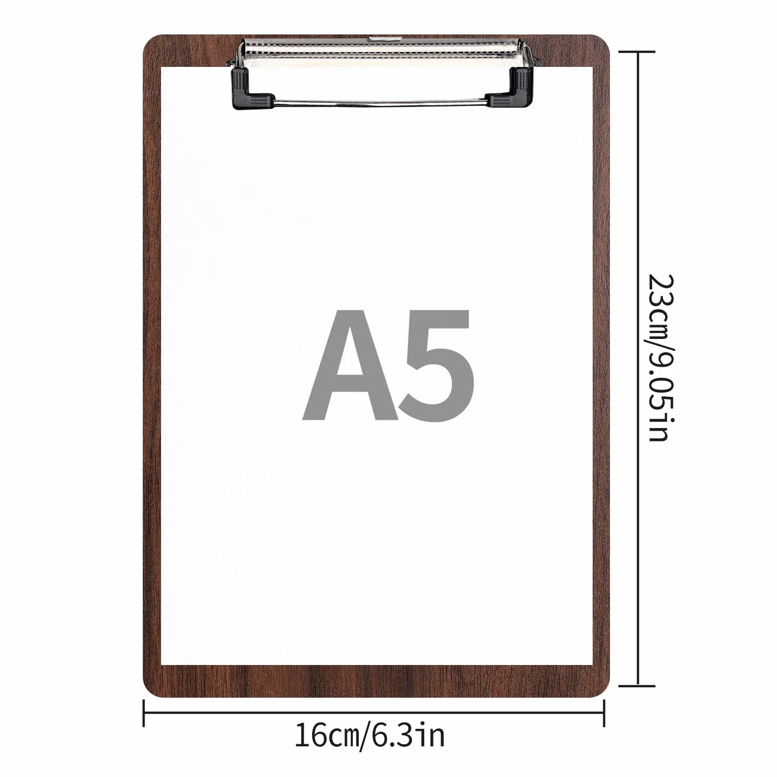 [10 Pezzi]A5 Portablocco di Legno,Portablocchi con Clip in Metallo,Clipboard Appunti Porta-pad Lavagna da Scrittura