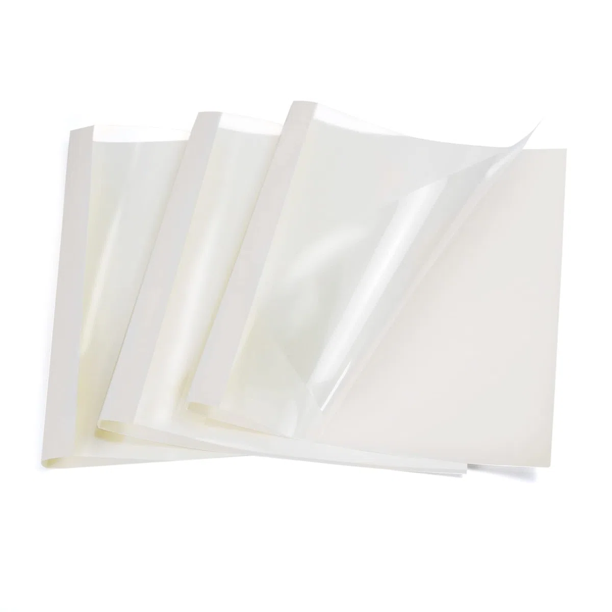 RAYSON Copertine per Rilegatrice Termica Multi Misura, 15-100 Fogli, 2/3/4/6/12 mm, A4, Bianco, Pezzi 25