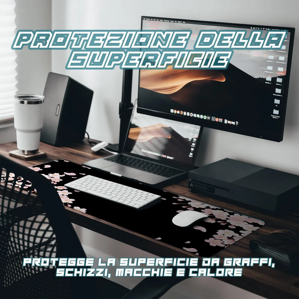 Tappetino da scrivania antiscivolo, grande tappetino per mouse da gioco, tappetino da gaming | Tappetino per mouse da gaming superficie liscia | Grande tappetino da scrivania, grande tappetino per