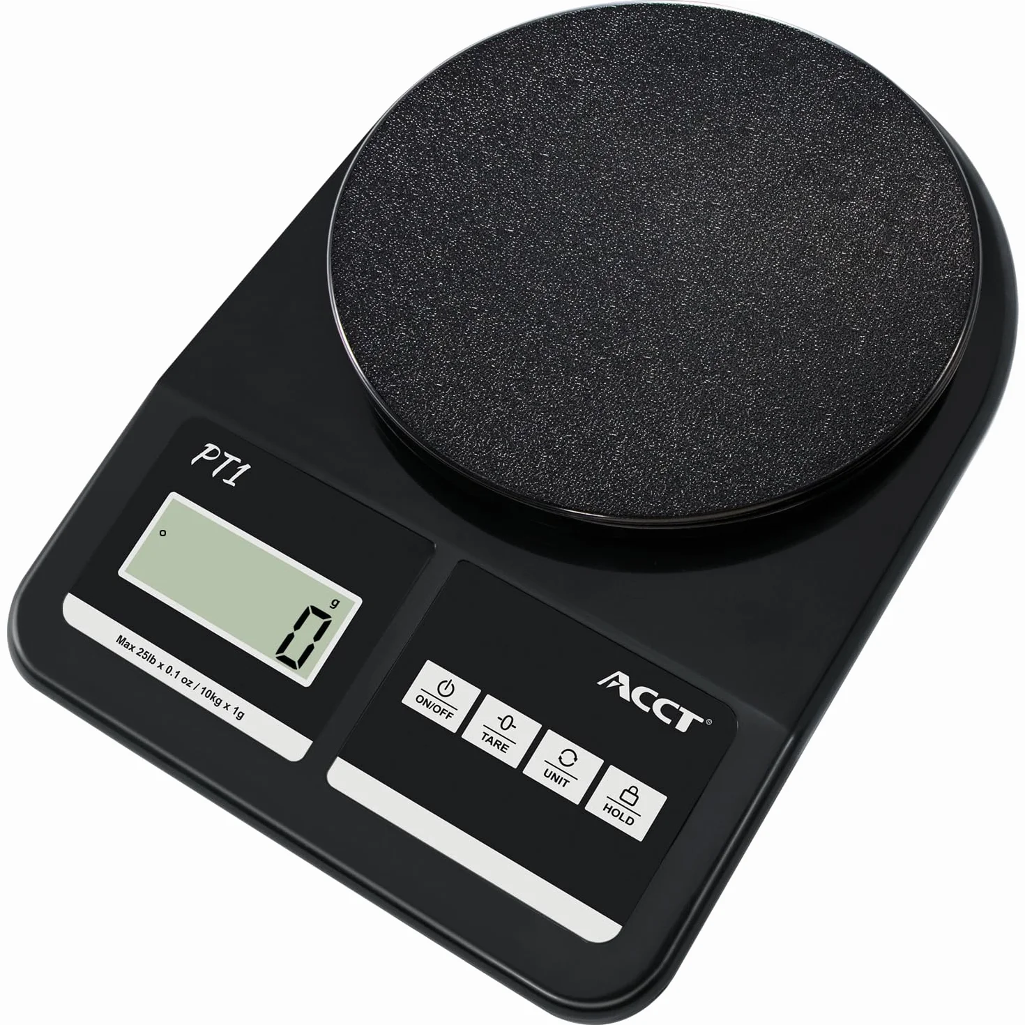 Bilancia postale ACCT, 25lb-0.1oz ad alta precisione, bilancia per spedizioni per ufficio/piccole imprese/posta/bustina, 5 unità, funzione di mantenimento, bilancia per affrancatura con batteria
