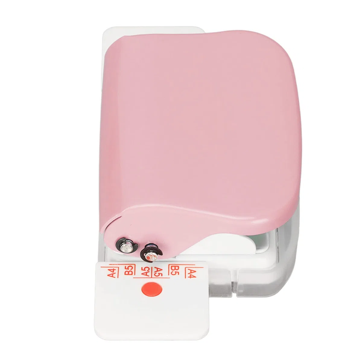 Mini Rilegatrice, Rilegatrice per Libri Cinch a 6 Fori, Perforare 5 Fogli, per A4 30 Fori B5 26 Fori A5 20 Fori Pagine Interne per Lavagna a Fogli Mobili (Rosa)