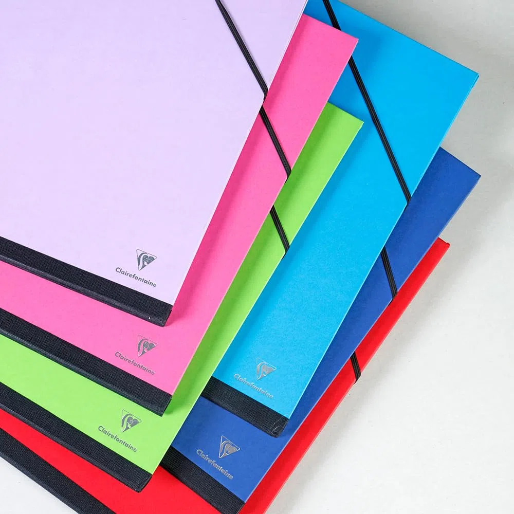 Clairefontaine 144707C - Cartella Portadisegni chiusura con elastico 37x52 cm, Turchese