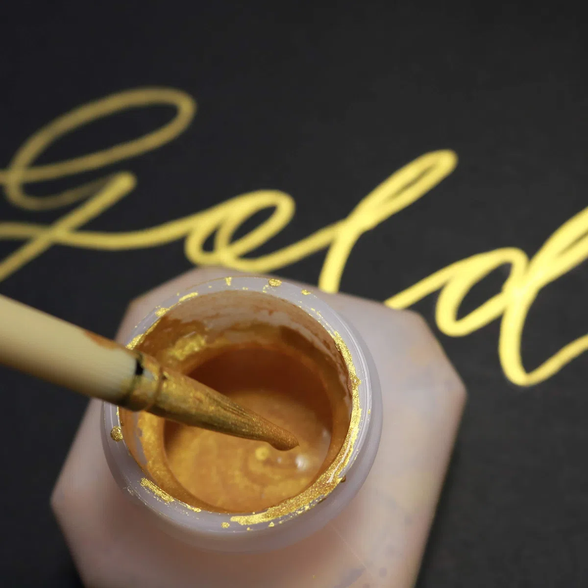 Kuretake-Inchiostro per calligrafia, 60 ml, colore: oro