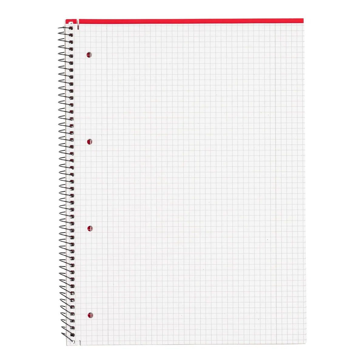 Limit 100050537 - Quaderno DIN A4, 80 fogli a quadretti con margine sinistro e destro, 10 pz, copertina rossa