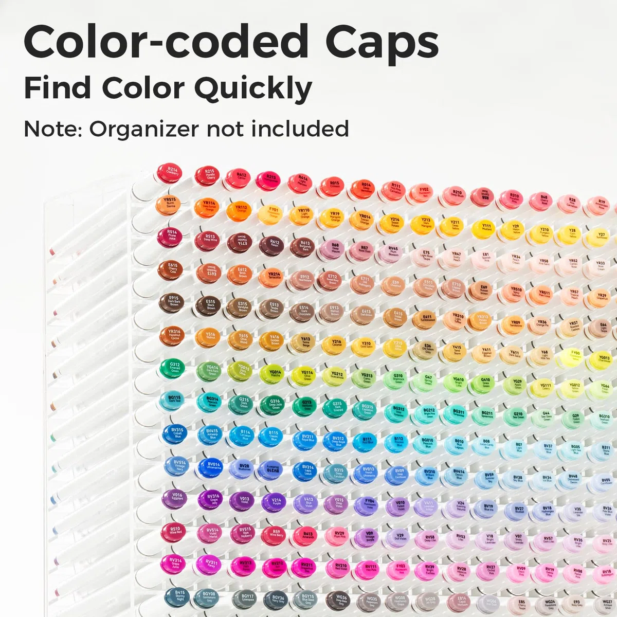 Ohuhu 80 ColoriPennarelli ad Alcool a Doppia Punta per Illustrazioni da colorare per Adulti, Ink Base di Alcool con 1 Frullatore Custodia per Pennarelli Scalpello e Fine, Serie Oahu