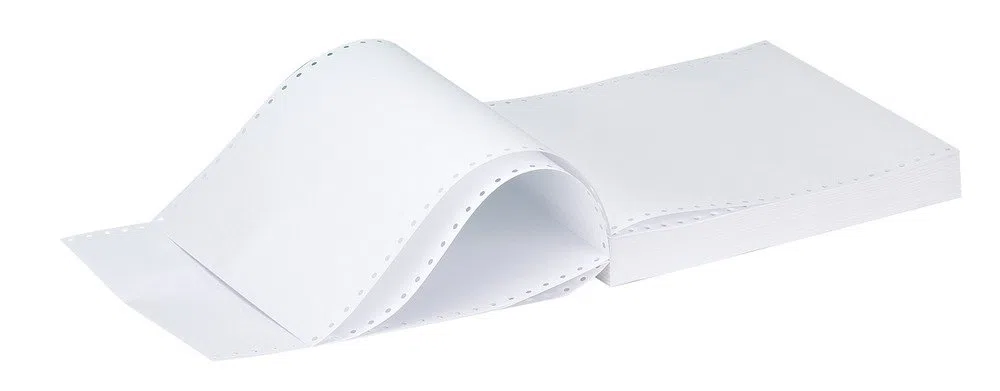 Q Connect - Carta microperforata a modulo continuo bianca, 280 x 240 mm, 1 foglio: 60 g/m², confezione da 2.000
