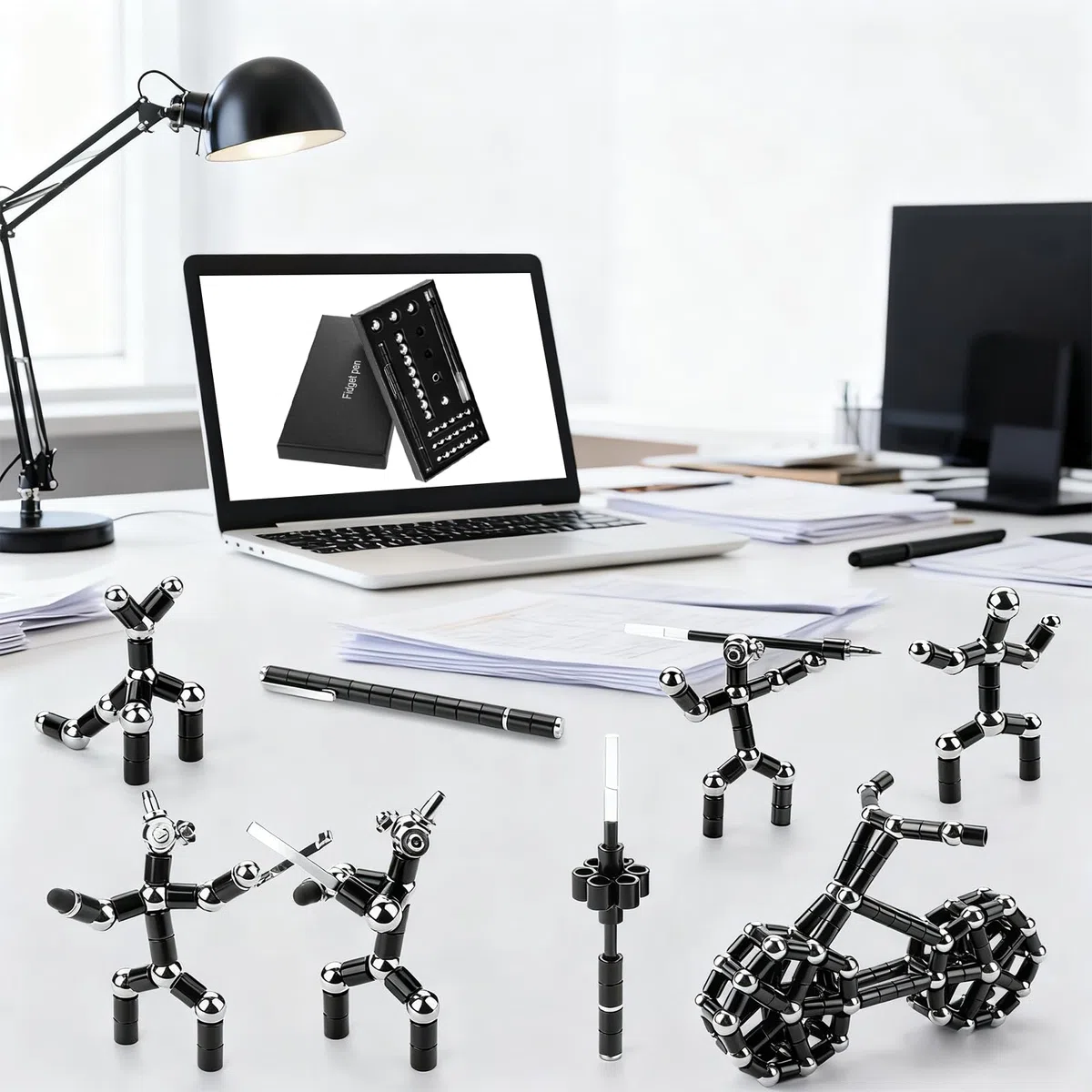 Penna Magnetica, Penna Antistress con Biglie Magnetiche, Gioco Sensoriale per Ansia e Concentrazione, Idee Regalo Ragazzo 15 14 13 Anni Creativo, Regalo Originale Per Adolescenti e Adulti