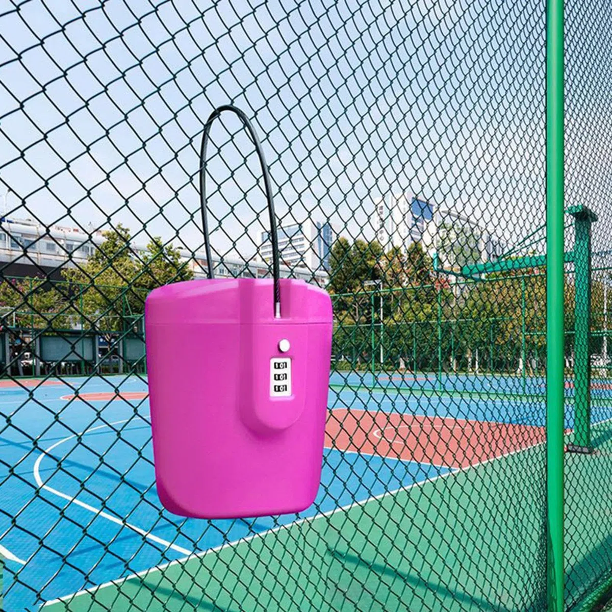 Scatola con lucchetto da spiaggia, portatile, custodia di sicurezza per spiaggia, 2 l, grande capacità per viaggi, cassaforte da spiaggia, agente immobiliare, oggetti personali, cassaforte da viaggio