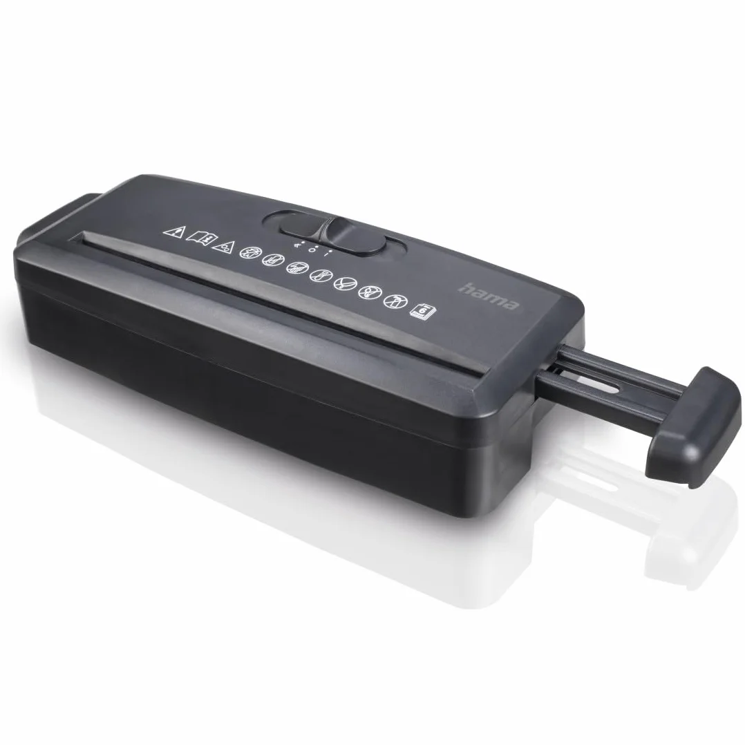 Hama - Distruggi documenti elettrico Mini S6, taglio a striscia, nero
