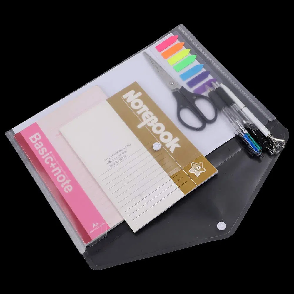 LATERN 30 Pezzi Cartelline Trasparenti A4 Plastica Cartellina Portadocumenti Cartellette Pulsante File Organizer per Casa Ufficio Scuola Documenti