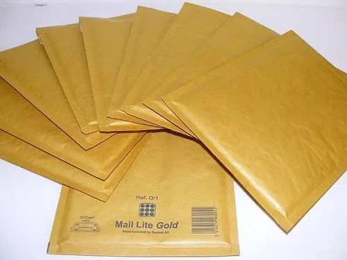 Busta a bolle (10 pezzi) oro H/5 270 mm x 360 mm