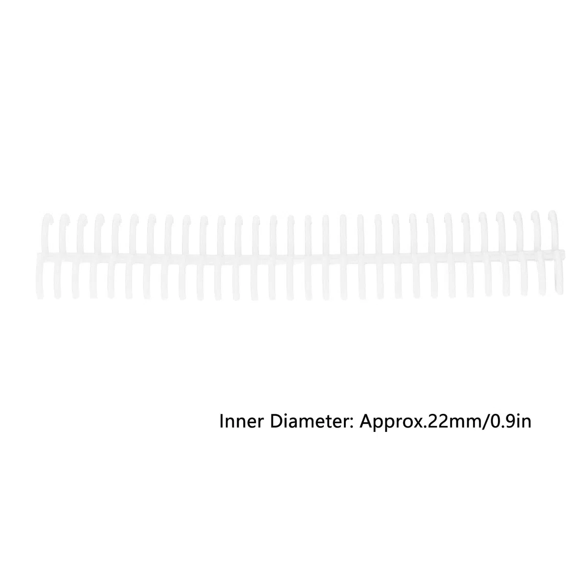 10 Pezzi Spine per Rilegatura a Pettine,22mm 30 Fori Pettine per Rilegatura in Plastica per Rilegatura a Fogli Sfusi 180 Fogli di Capacità per Libri di Cancelleria Ad Anello per Album di Diari