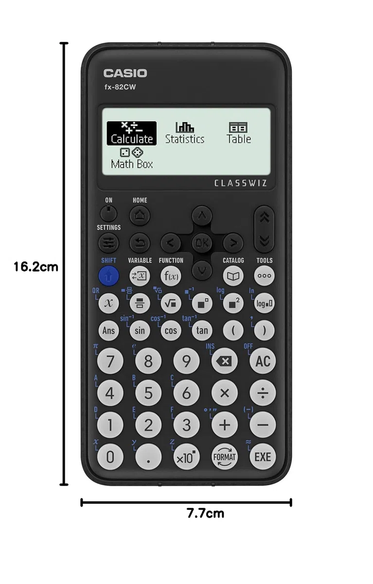Casio FX-82CW Calcolatrice Scientifica con oltre 290 Funzioni e Display Naturale HD a 4 gradazioni di grigio