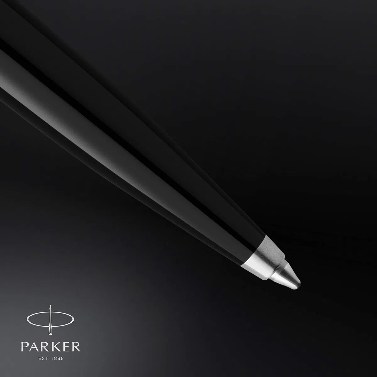 Parker 51 penna a sfera | Corpo nero con finiture cromate | Punta media con cartuccia di inchiostro nero | Confezione regalo