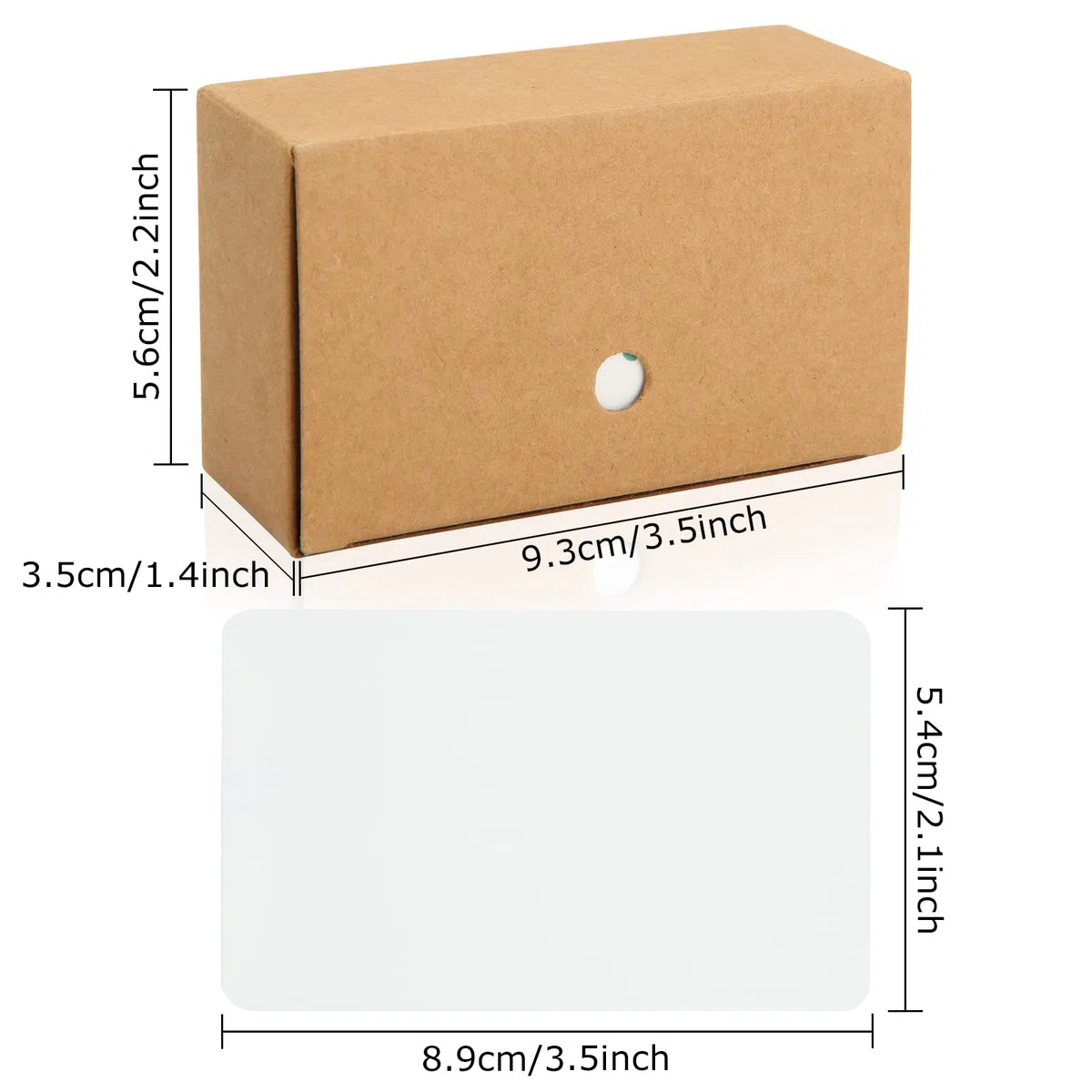 AKOLAFE 800 Pezzi Bianca Carta Kraft 89x54 mm Tarjetas De Papel Kraft Alta Qualità Biglietti da Visita Carte di Carta Kraft Fai Da Te Carta di Messaggio Vuoto Per Fai Da Te, Apprendimento, Memoria