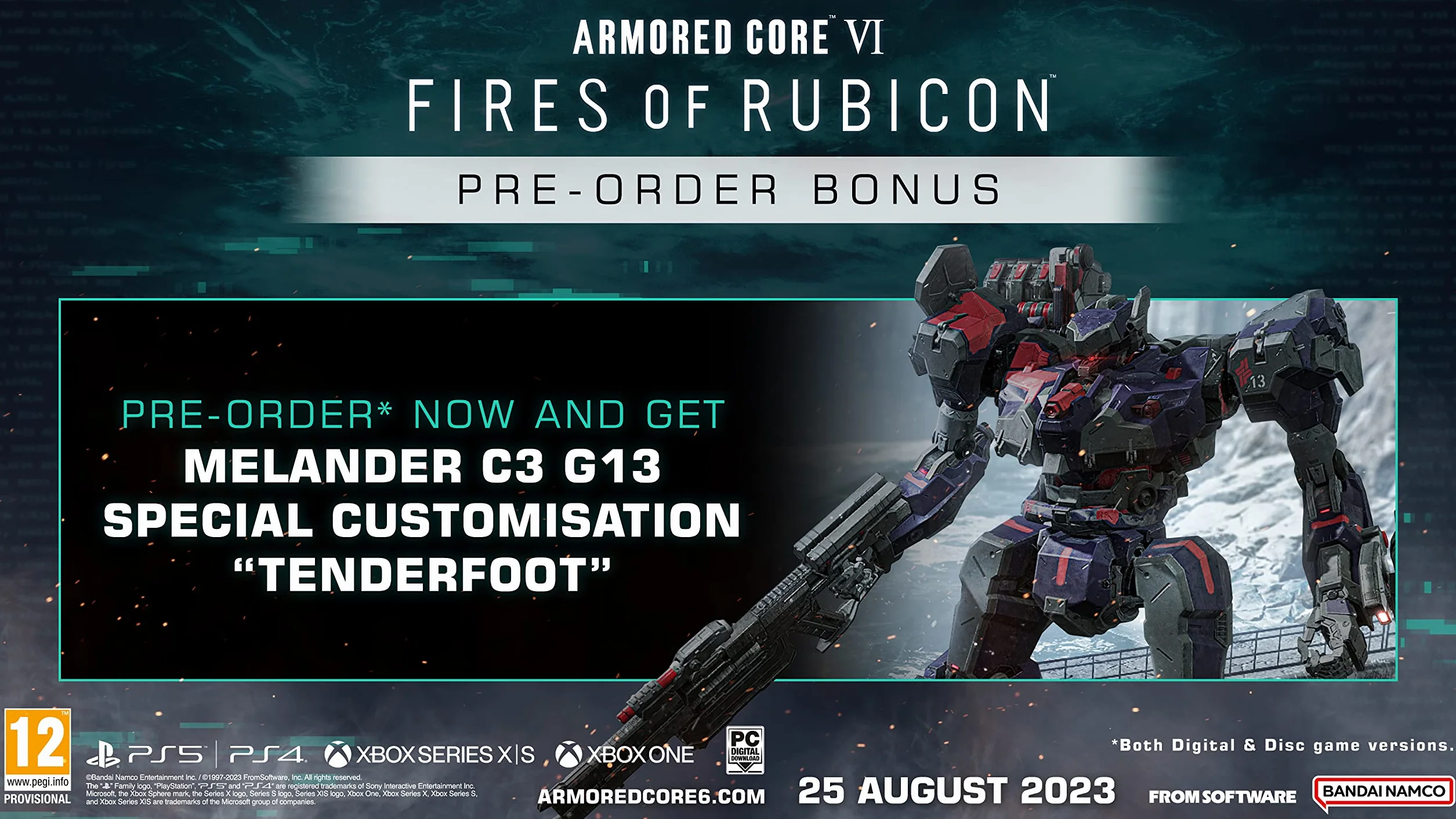 BANDAI NAMCO Entertainment Armored Core VI Fires of Rubicon (Day 1 Edition)