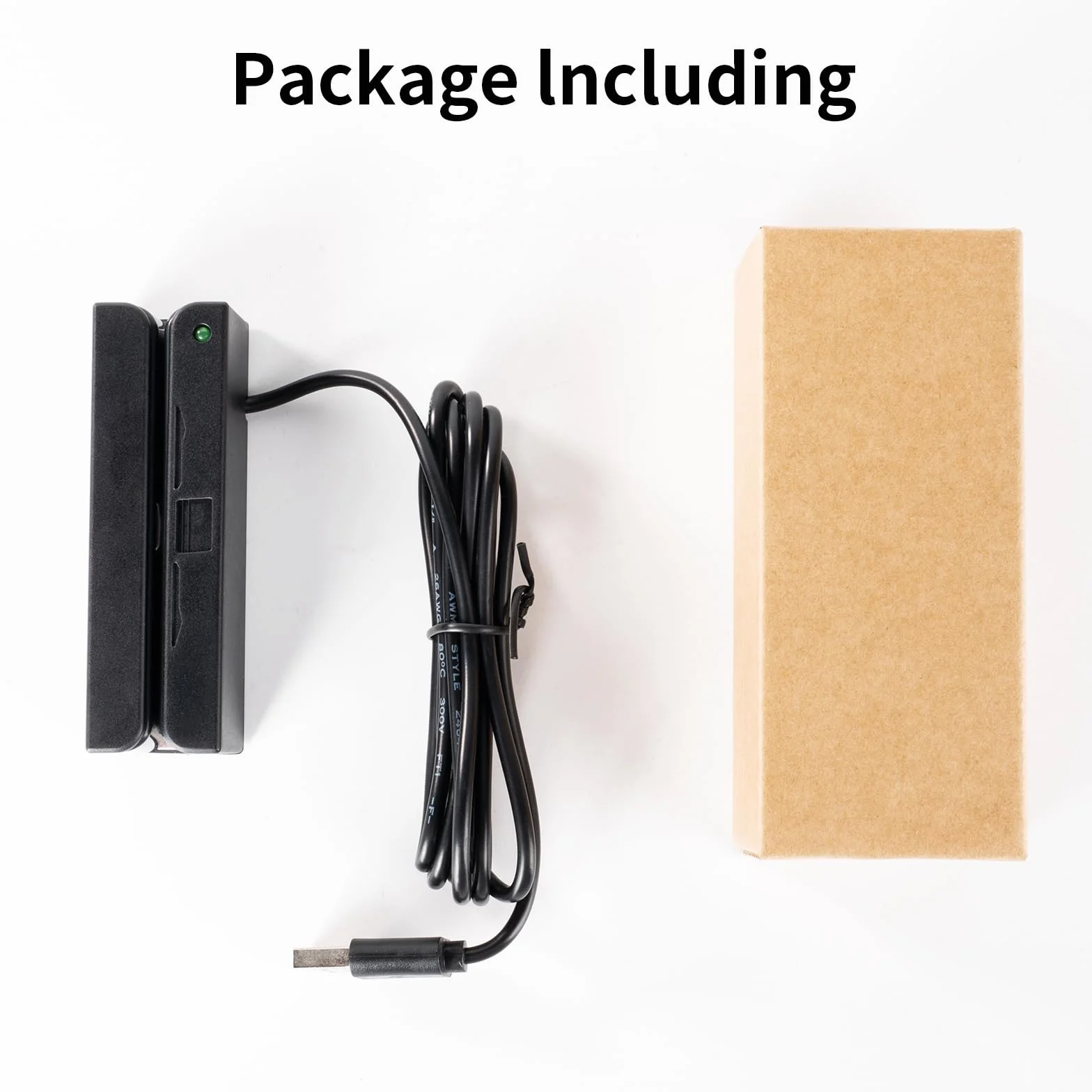 Mini MSR90-USB lettore di carte di credito a banda magnetica con cicalino supporta l'acquisizione dati a 3 tracce ed è adatto per sistemi POS (Point of Sale) e sistemi di controllo accessi.