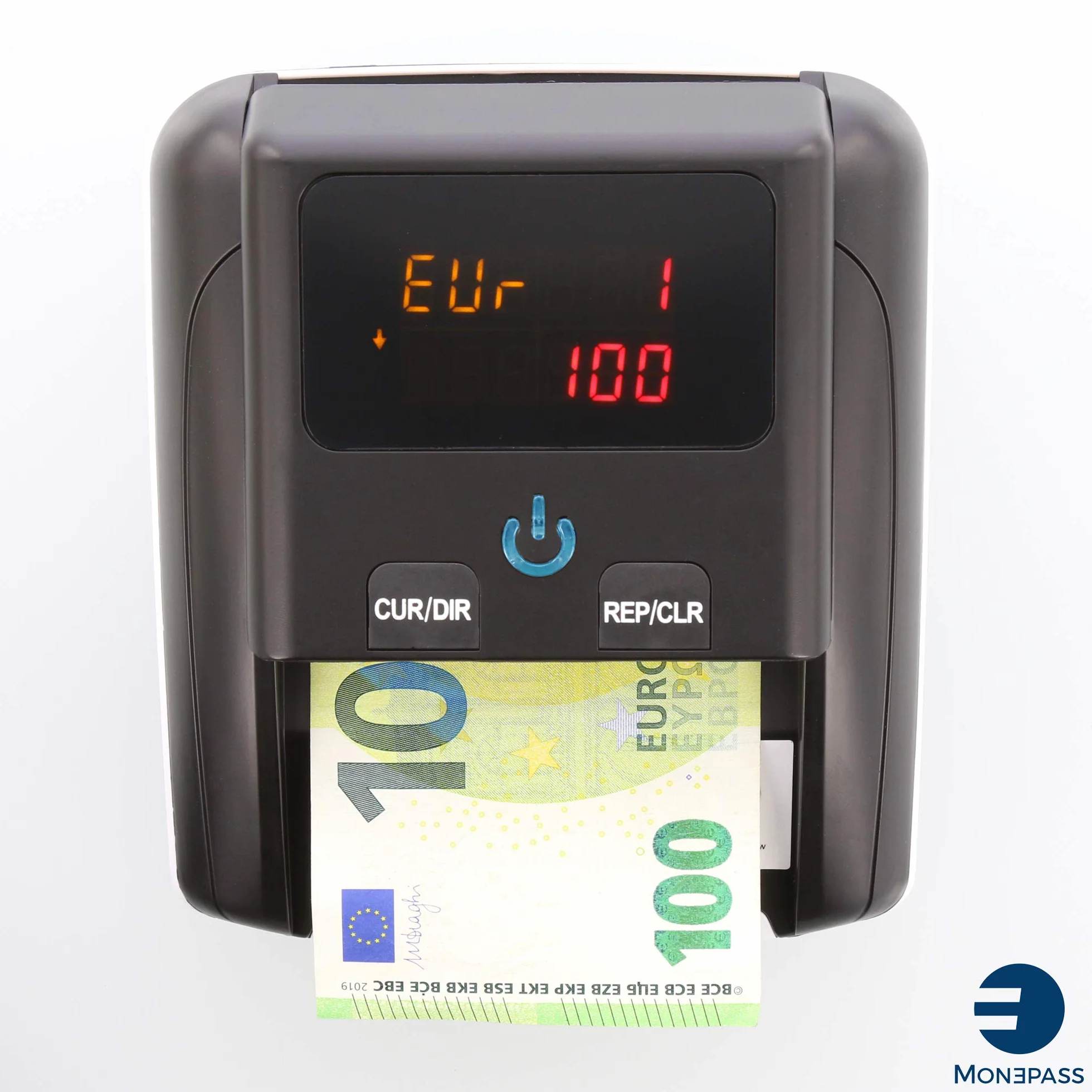Monepass D5X - Rivelatore automatico di banconote false Euro con 5 sistemi di rilevamento e affidabilità del 100% (test ufficiale BCE) - Introduzione biglietti multi-senso (4)